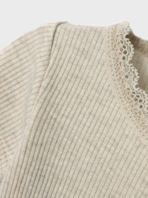 NAME IT Kortærmet Body Kab Peyote Melange